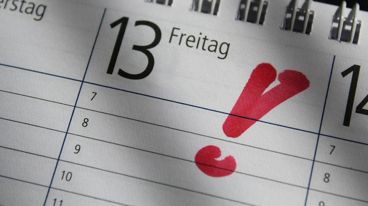 Keine Panik am Freitag, den 13.: Statistik gibt Entwarnung