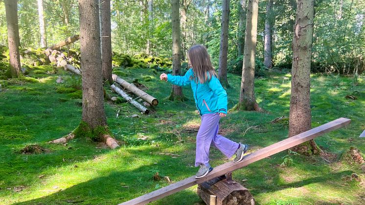 En äventyrlig dag i skogen. Bild: Maria Petersson, Kraftringen.