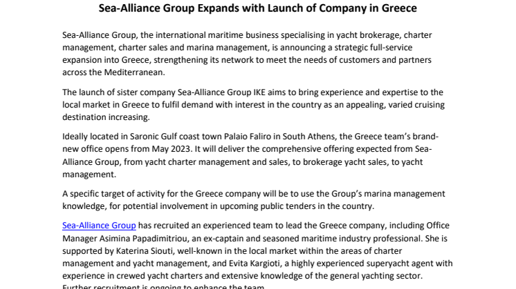 28 April 2023 - Press release_Sea-Alliance Group Expands with Launch of Company in Greece.pdf