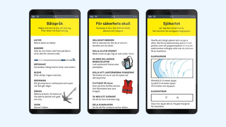 Sjöräddningssällskapet möter många som är nya på sjön. Nu finns det en app med goda råd inför båtturen.