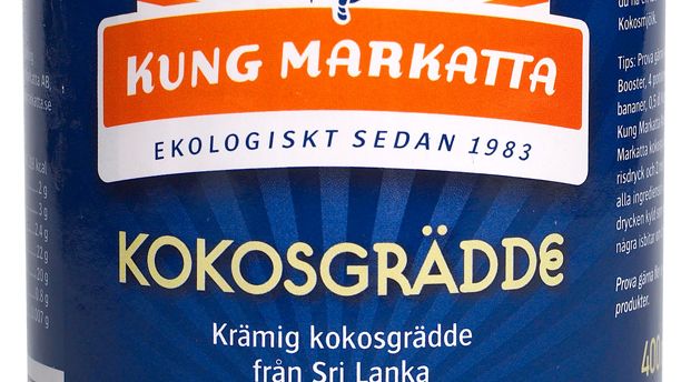 Kung Markatta lanserar ekologisk kokosgrädde 