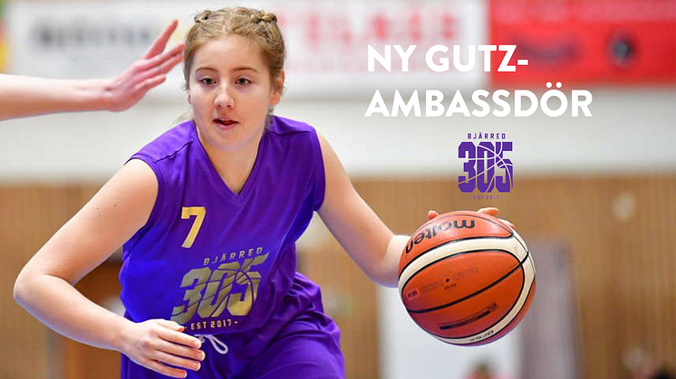 Gutz-ambassadör Alice Schubert, basketklubben Bjärred.