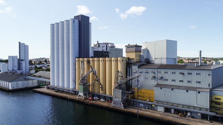 Kraftfôrfabrikken på Kvalaberg i Stavanger, Rogaland.
