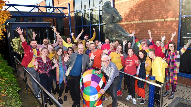 Fred. Olsen staff mark '30 weeks to go' until Elmer's Big Parade Suffolk. Picture: Gregg Brown