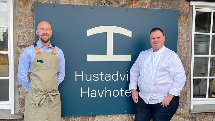 Henrik Kavli, Hotelldirektør og Henrik Siversson, F&B-manager ved Hustadvika Havhotell
