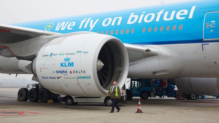 KLM inngår partnerskap for Europas første dedikerte fabrikk for biodrivstoff for fly