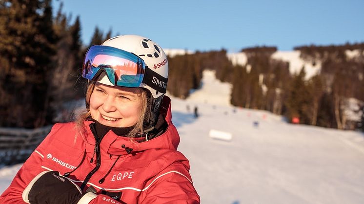 Evelina Sundlo, arbetsledare för SkiStars skidskola i Åre Björnen.