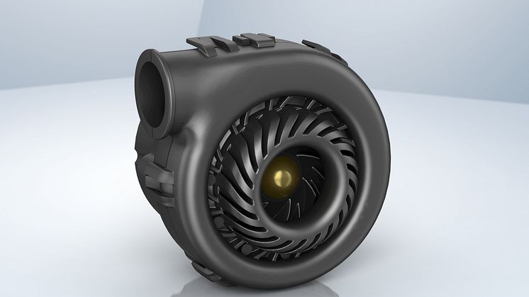 Centrifugalfläkten RV-45 finns i versioner med 12 V och 24 V. Fläkten är mycket kompakt, 64 x 64 x 55 mm, och har en kapacitet på 540 l/min.