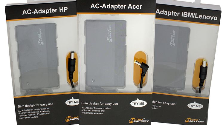En ny standard för universala AC-adaptrar till laptops från MicroBattery