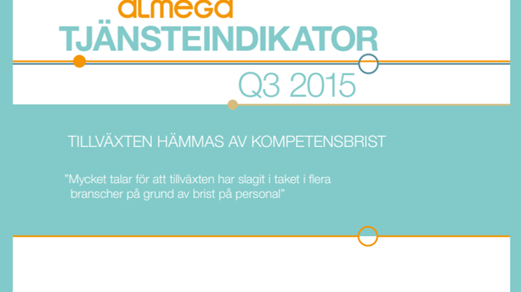 Almegas tjänsteindikator Q3 2015 - kortversion