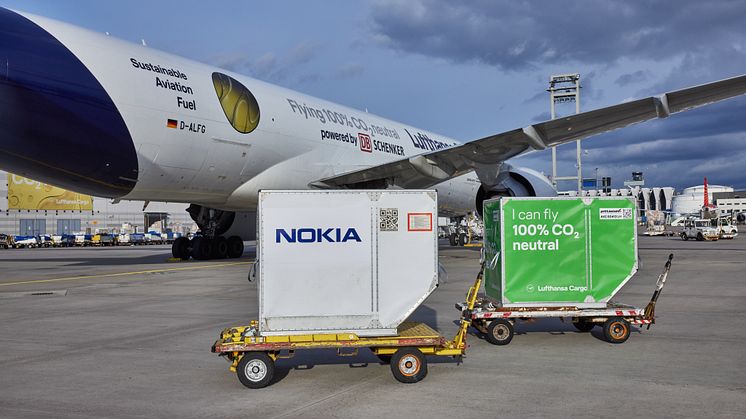 DB Schenker, Lufthansa Cargo und Nokia kooperieren bei CO2-neutraler Luftfracht