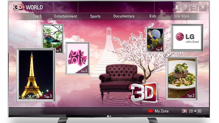 En värld av 3D när LG lanserar ny tjänst i LG Smart TV