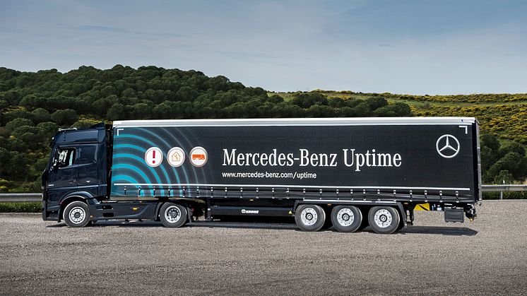  Flere timer på vejene og færre på værkstedet. Mercedes-Benz Uptime bliver nu standard på alle lastbiler.