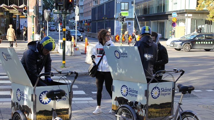 Sampling med våra cyklar