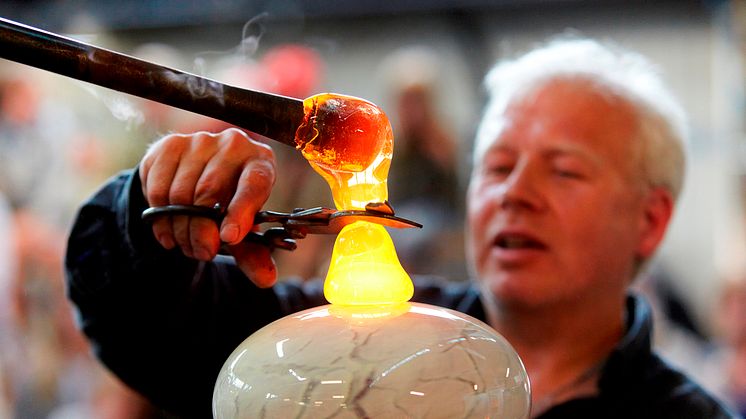 Glasriket har glödhet show på Arlanda