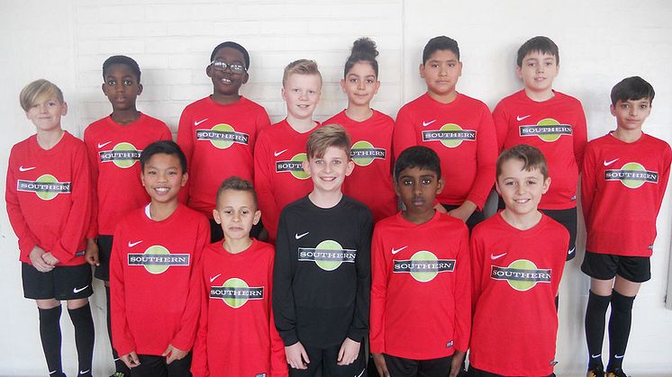 Matching for matches: Tweeddale Primary School's footballers feel more like a team thanks to Southern Railway sports sponsorship