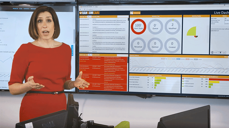 I en video på 4 minuter visar vi hur en ransomware-attack går till och hur den stoppas i realtid och förhindrar ett utbrott.