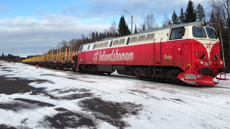 Nu växer trafiken på Inlandsbanan