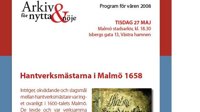 Hantverksmästarna i Malmö 1658