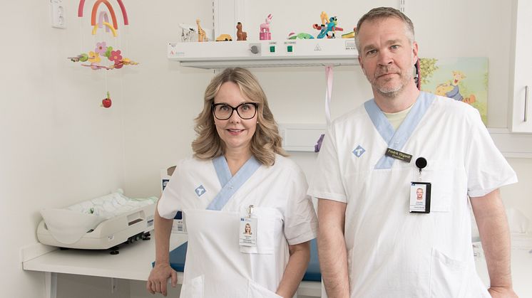 Christina West och Fredrik Hegardt ser fram emot att bedriva vård på en nationell nivå för att stärka och utveckla sin kompetens.