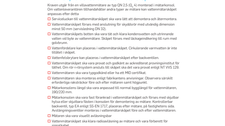 Samordning avgörande vid modern branschstandard för installation av vattenmätare