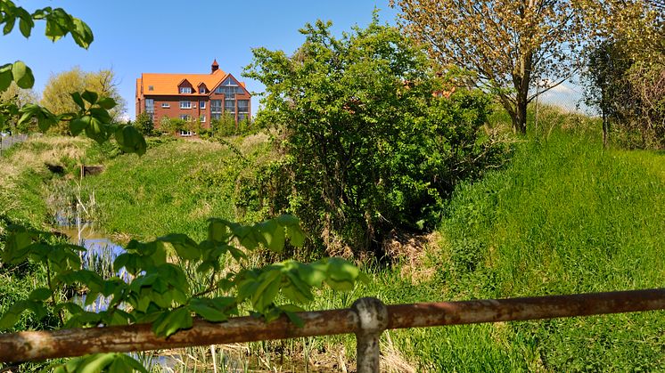 Det gamla sockerbruksområdet i Hököpinge fortsätter att växa och får nu två hus med hyreslägenheter. 