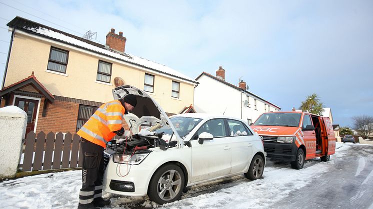 RAC patrols dealing with unprecedented levels of callouts as the UK remains in the grip of the Siberian blasts