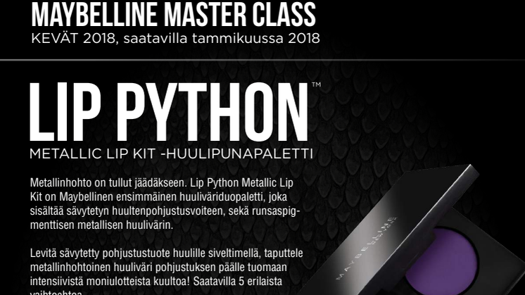 Maybelline MasterClass  Metallic Lip Python Duo -huulipunapaletti