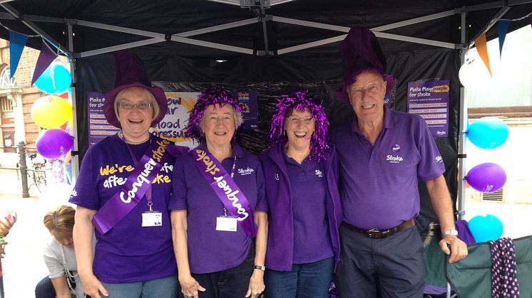 The Stroke Association and Petersfield Spring Fair set out to conquer stroke during Make May Purple
