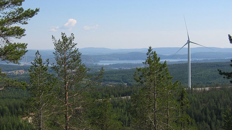 Svevia utför allt mark- och anläggningsarbete vid den nya vindkraftparken vid Stor-Skälsjön. Foto: Svevia