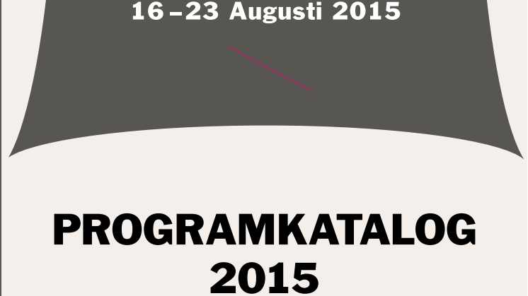 Gotland Art Weeks programkatalog 