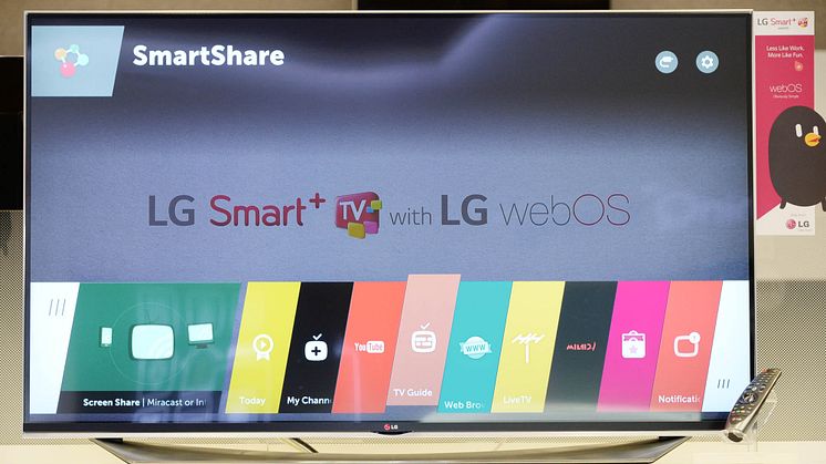 NYA LG SMART-TV MED UPPDATERAT WEBOS PREMIÄRVISAS UNDER CES 2015
