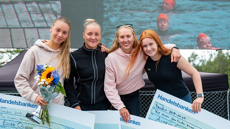 Ellen Olsson, Elise Öberg, Marie Carlsson och Astrid Gustavsson. Foto: Jonna Andersson