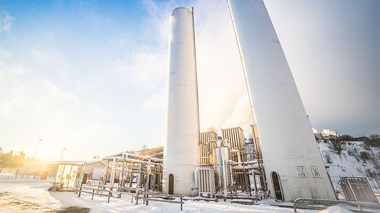 Gasnätet Stockholms förgasningsanläggning i Högdalen. Här förgasas bland annat biogas för att sedan distribueras i stads- och fordonsgasnätet.