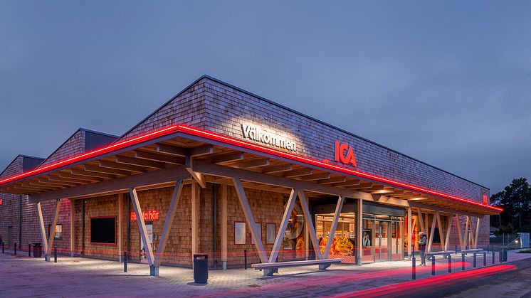 Ica Supermarket i Westerport, Sjöbo väst. Utsedd till Årets Bygge 2022.