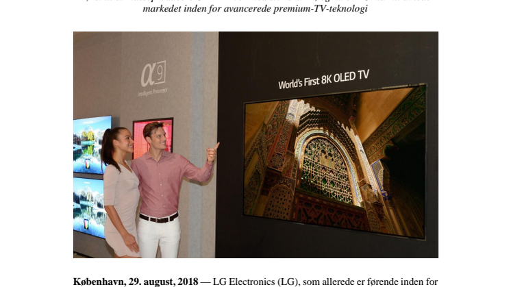 IFA: LG introducerer verdens første OLED-TV med 8K-opløsning