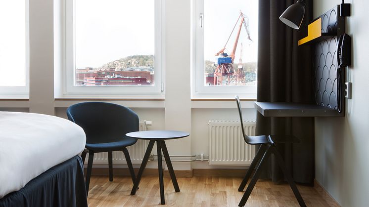 STUDENTBOENDE: Det här rummet på Comfort Hotel Göteborg står klar för en student i höst.