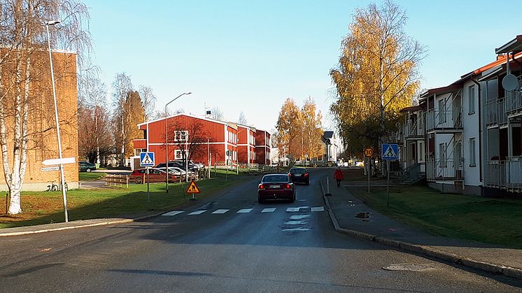 I sommar kommer Öjagatan och Granvägen att byggas om.                                 Foto: Ghassan Elajramy, Piteå kommun