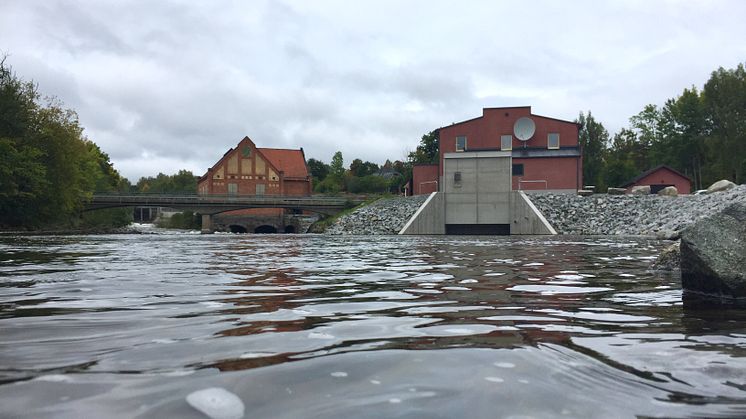 Idag invigde Uniper det nya kraftverket i Semla. I bakgrunden syns det gamla som togs ur drift förra sommaren.