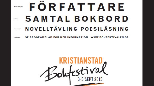 Berättelser som berör - årets tema på Kristianstad bokfestival