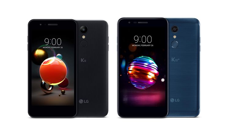 LG presenterar årets upplaga av smartphones i K8- och K10-serierna under MWC