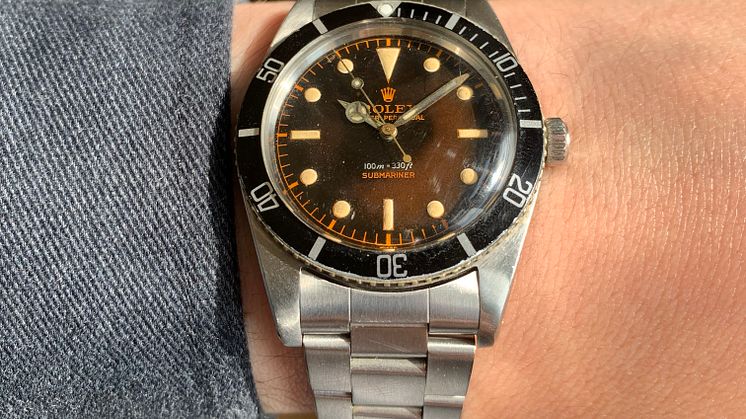 Et Rolex Submariner fra 1959 har været jorden rundt og udbydes nu på auktion hos Bruun Rasmussen d. 2. juni.