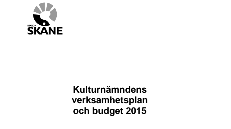 Kulturnämndens verksamhetsplan och budget 2015