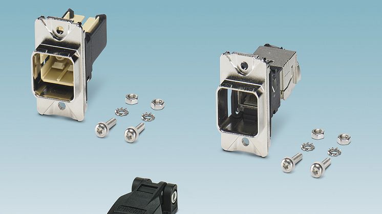 Robust panel mounting frames for RJ45 and SC-RJ