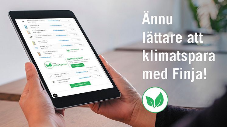 Finja Betong integrerar beräknare för koldioxidbesparing i andra digitala verktyg