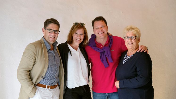 Hans Kreisel, Kristina Sundin Jonsson, Christoffer Svanberg och Maria Marklund. Foto: Johanna Nordin.