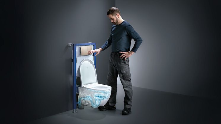 Nye Geberit WC-system: 40 prosent raskere installasjon og ti ganger bedre skylleytelse