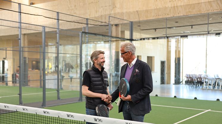 Hans och Niklas Östermalmshallens padel