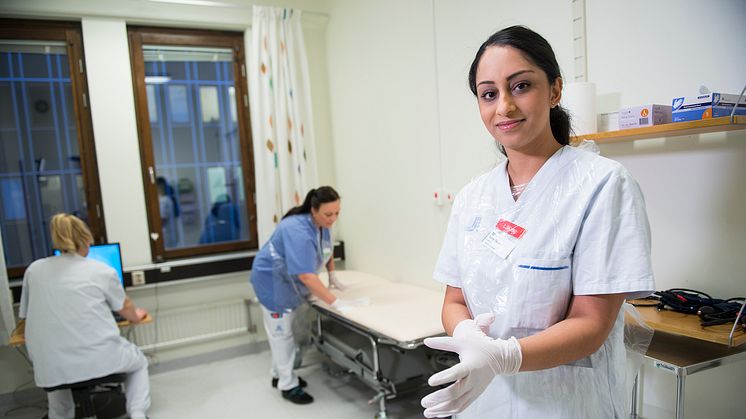 Gargi Gautam, medicinskt ledningsansvarig läkare på den nyöppnade medicinska akuta dagvårdsavdelningen på Danderyds sjukhus.