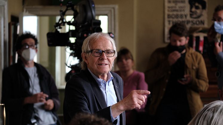 Ken Loach under inspelningen av The Old Oak